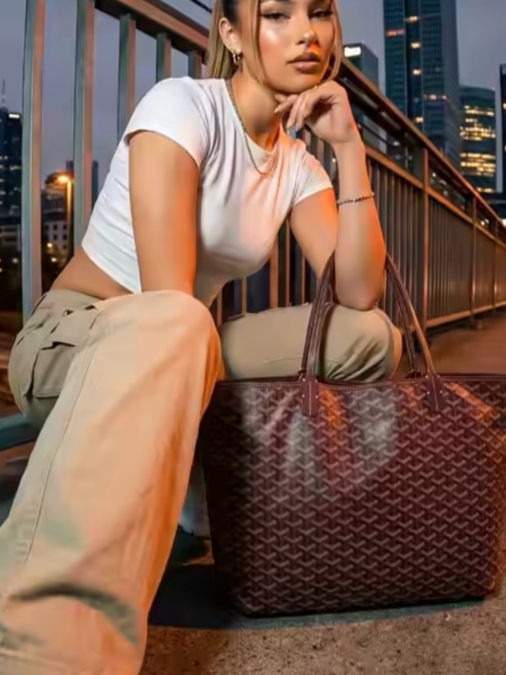 FASHION BAGS Prime Travel Bag, Tote Coated Canvas, burgandy